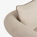 תמונה מזווית מספר 2 של המוצר Lotti | כורסא מעוצבת מרופדת בבד אריג ובקווים מעוגלים