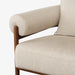 תמונה מזווית מספר 6 של המוצר Lotti | כורסא מעוצבת מרופדת בבד אריג ובקווים מעוגלים