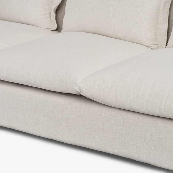 DALASIM | ספה מפנקת מרופדת בבד פשתן רך ובעיצוב מודרני