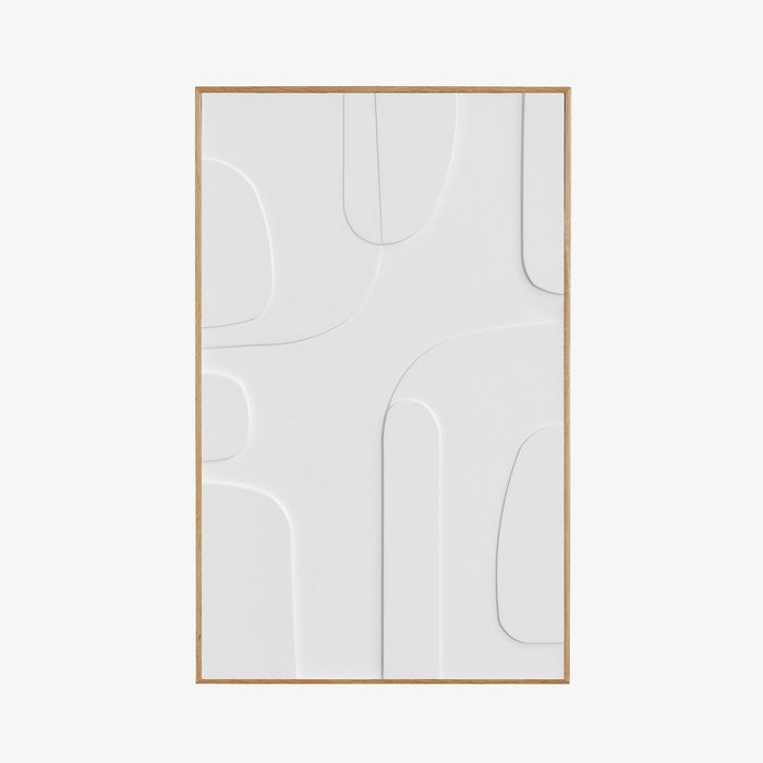 Ankrum | תמונת תבליט במסגרת עץ אלון טבעי