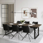 KALINO | שולחן אוכל מלבני 220/100 ס"מ, עד 8 סועדים