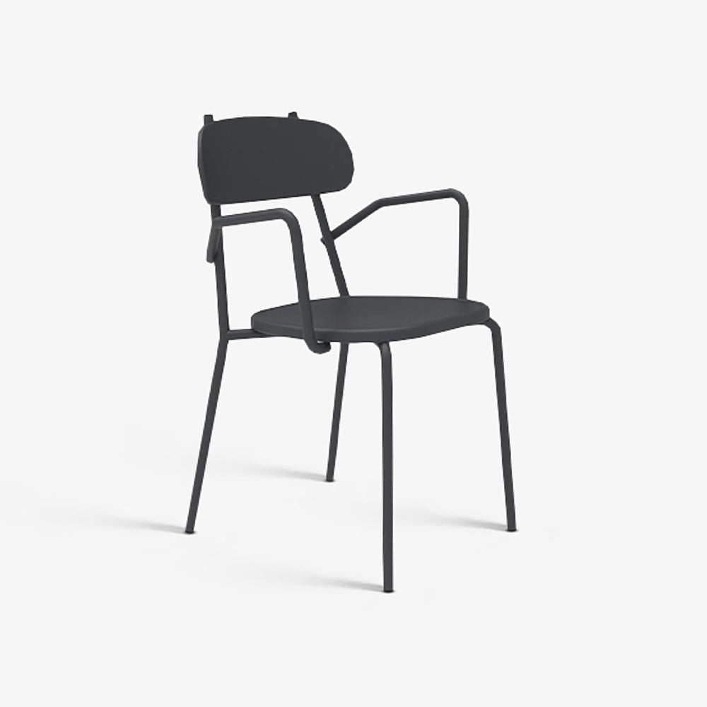 SERAFIN | כיסא גן אקולוגי עם משענות יד, מעוצב בסגנון מודרני
