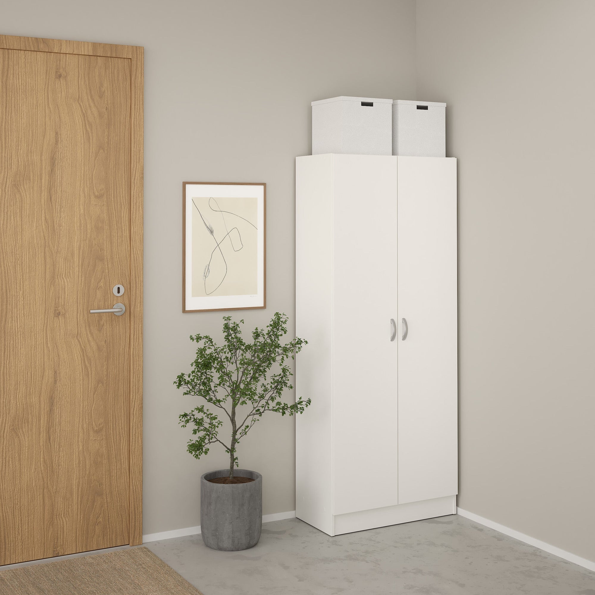 PALSOL | ארון נעליים עם 2 דלתות בחיפוי מלמין