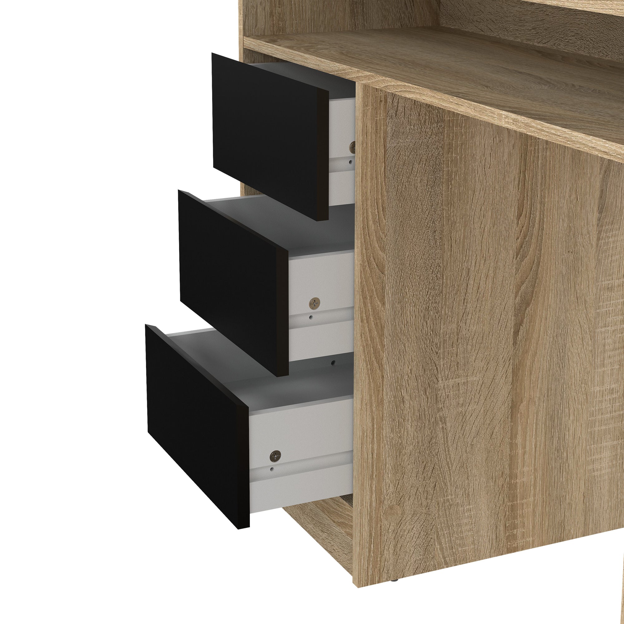 COASTA | שולחן עבודה עם 3 מגירות ודלת, 126 ס"מ - KUALA