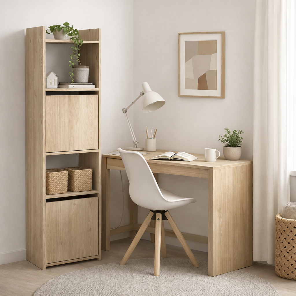 ISLE | יחידת מדפים עם 2 דלתות ו-2 מדפים פתוחים - KUALA