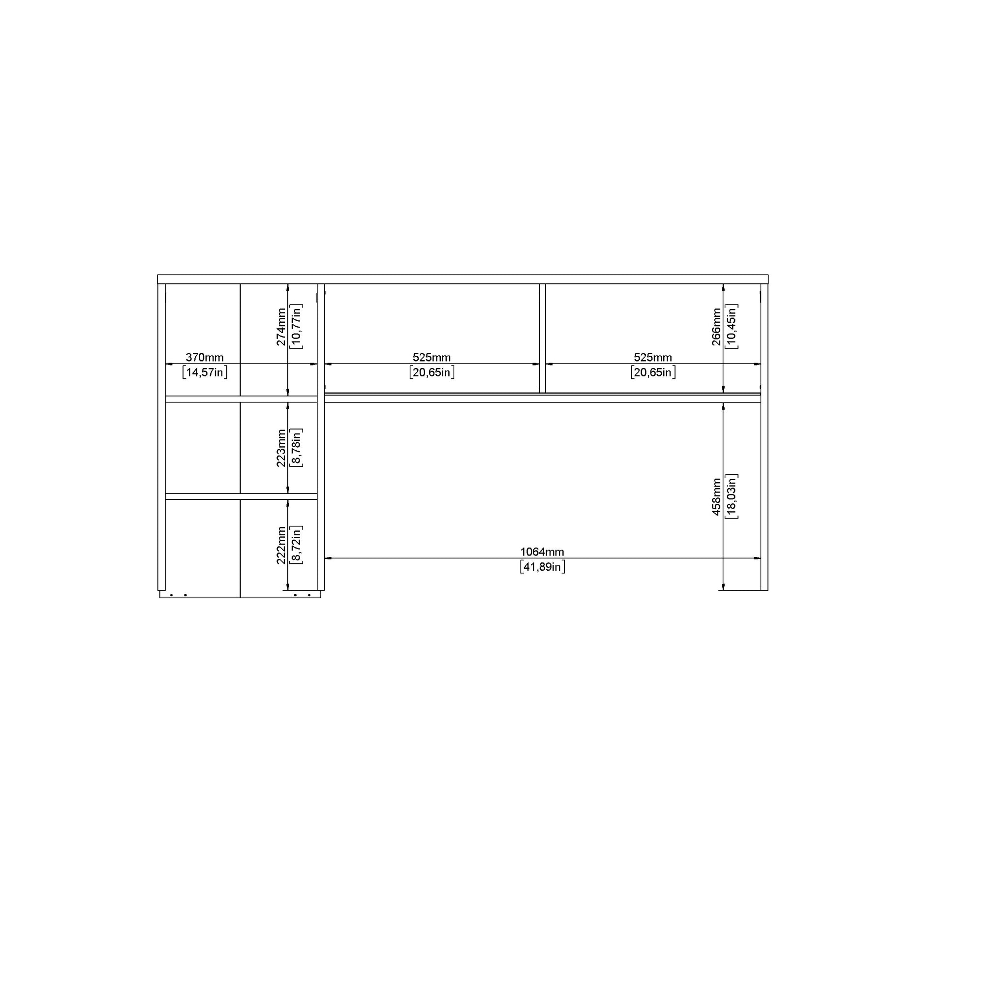 DROP | שולחן עבודה עם 2 מגירות ו-2 דלתות, 149 ס"מ - KUALA