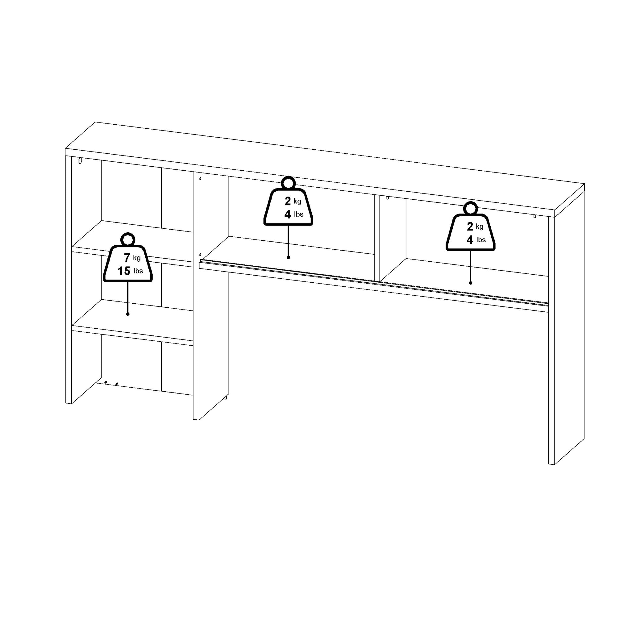 DROP | שולחן עבודה עם 2 מגירות ו-2 דלתות, 149 ס"מ - KUALA