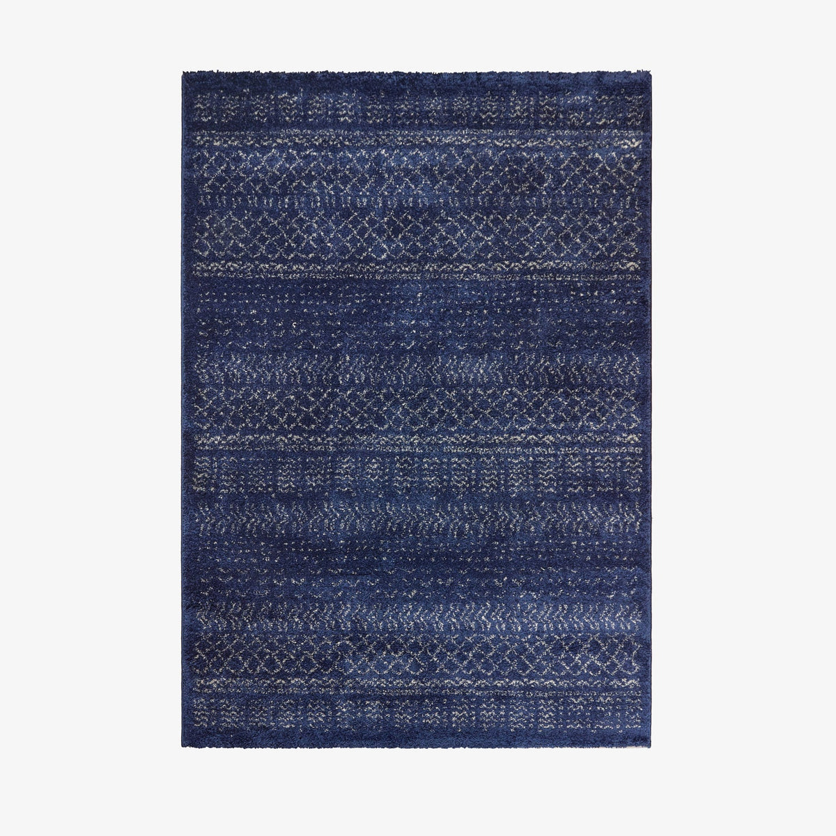 COJO | שטיח מעוצב בגווני כחול-לבן מידה 130X190