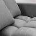 תמונה מזווית מספר 4 של המוצר FOMA | ספה תלת-מושבית עם תיפורי ריבועים