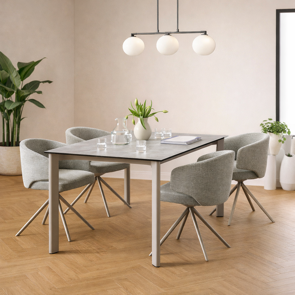 ATLOS | שולחן אוכל מלבני 160/90 ס"מ, עד 8 סועדים - KUALA