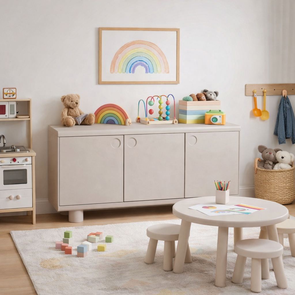 BEAMKO | שידת אחסון מעץ עם 3 דלתות - KUALA