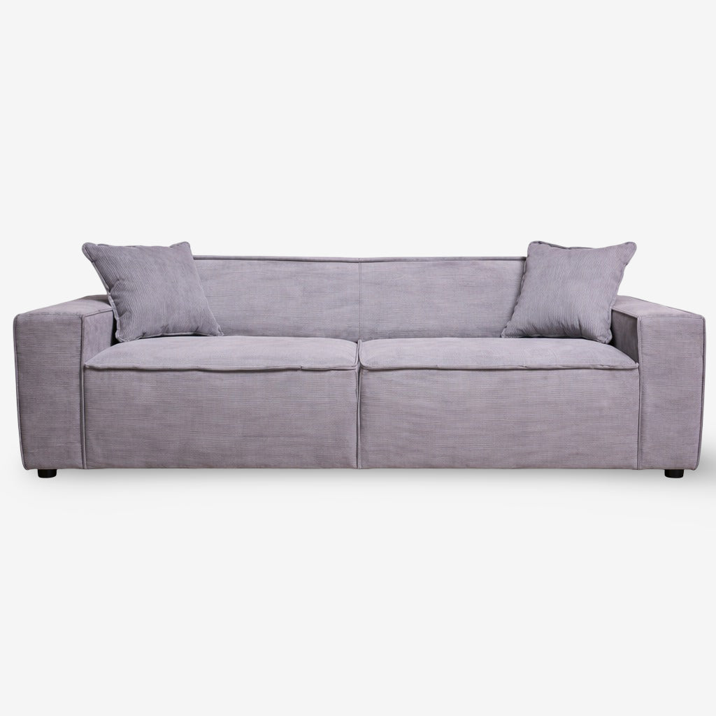 OAKI | ספה תלת מושבית מרופדת בבד קורדרוי - KUALA