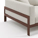 תמונה מזווית מספר 2 של המוצר Chia | כורסא מעוצבת לסלון עם מסגרת עץ מלא
