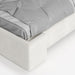 תמונה מזווית מספר 4 של המוצר PAGANA | מיטה מרופדת בגוון בהיר עם גב מעוצב בגודל 160X200