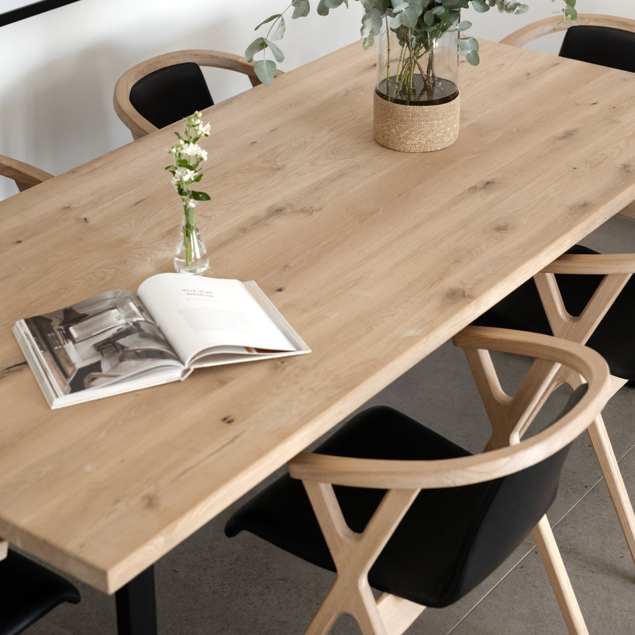 KALINO | שולחן אוכל מלבני 220/100 ס"מ, עד 8 סועדים