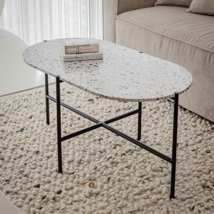 VOYER | שולחן טרצו אובלי מעוצב לסלון