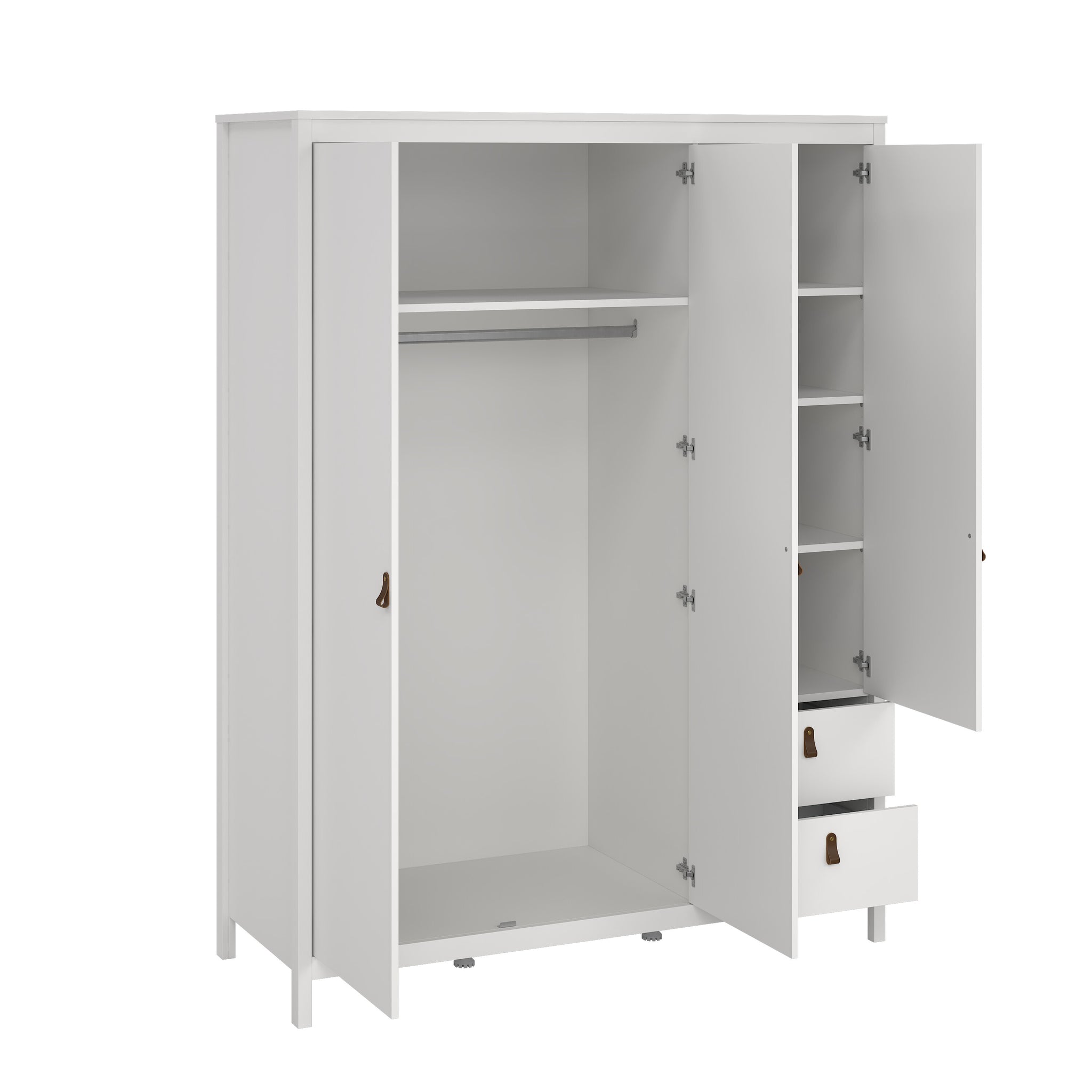 SIVK | ארון פתיחה 3 דלתות ו-2 מגירות, בחיפוי מלמין