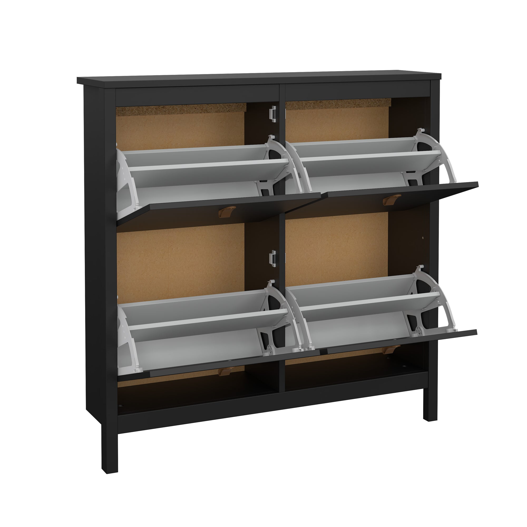 LEIFTI | ארון נעליים ממלמין, עם מדפים כפולים