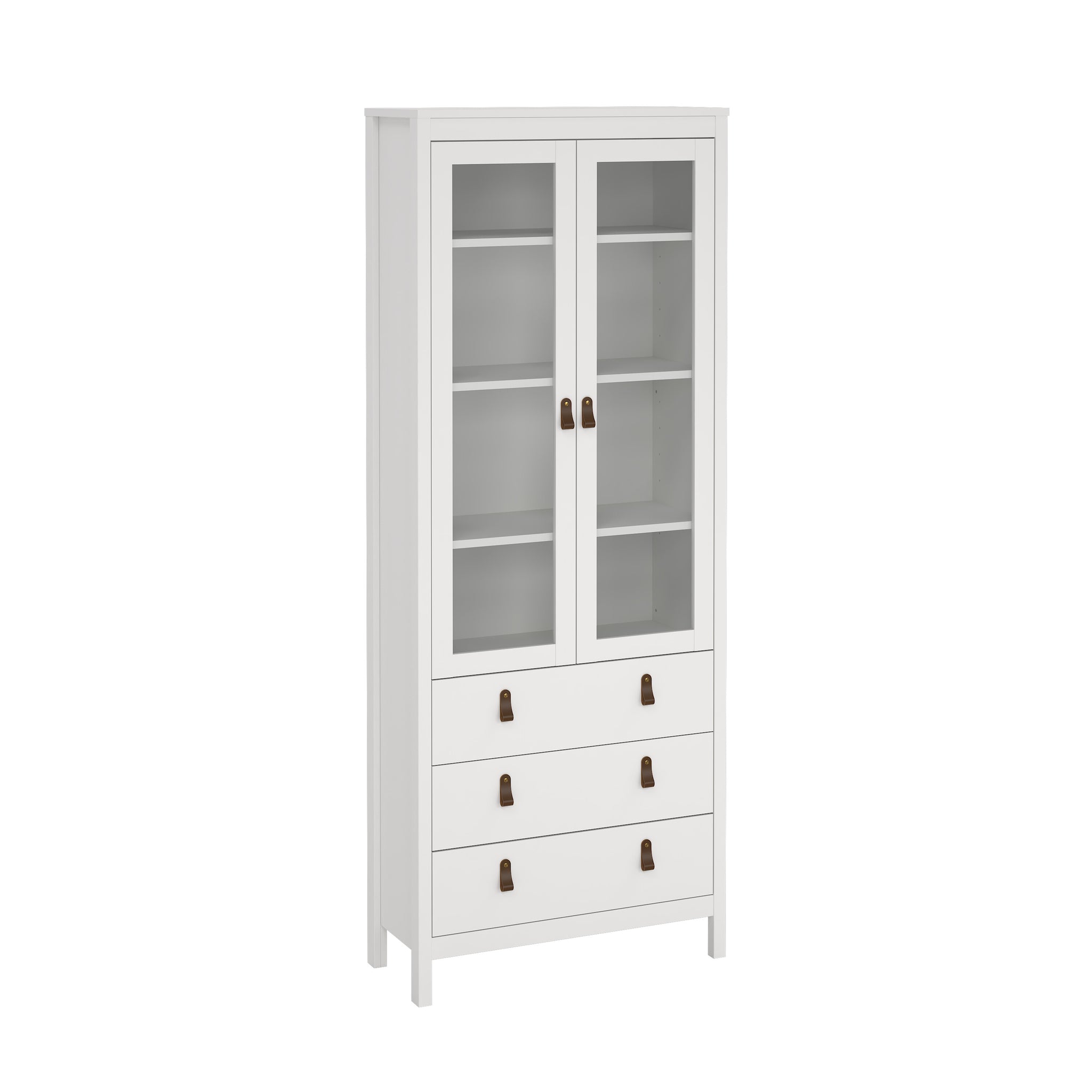 ROARO | ספריה ממלמין וזכוכית, עם מגירות ומדפים סגורים