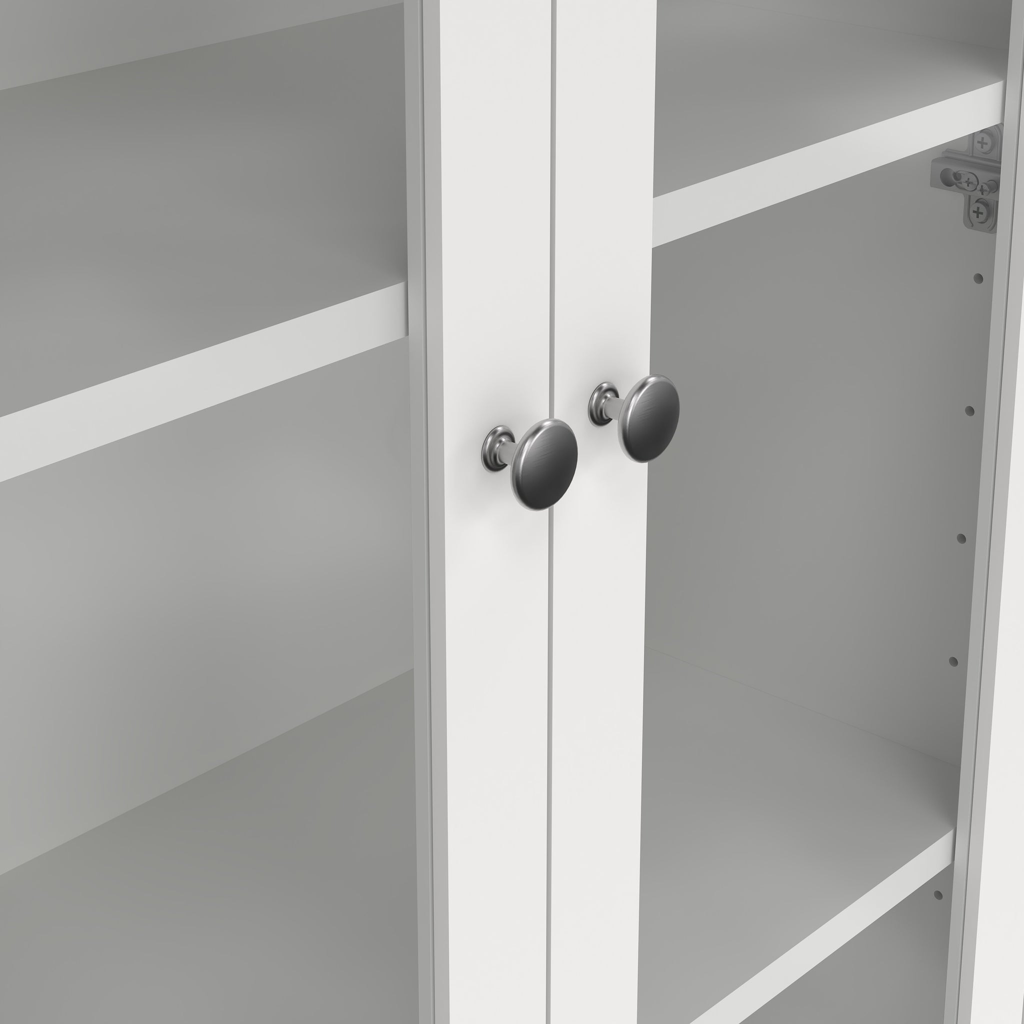 ROARO | ספריה ממלמין וזכוכית, עם מגירות ומדפים סגורים