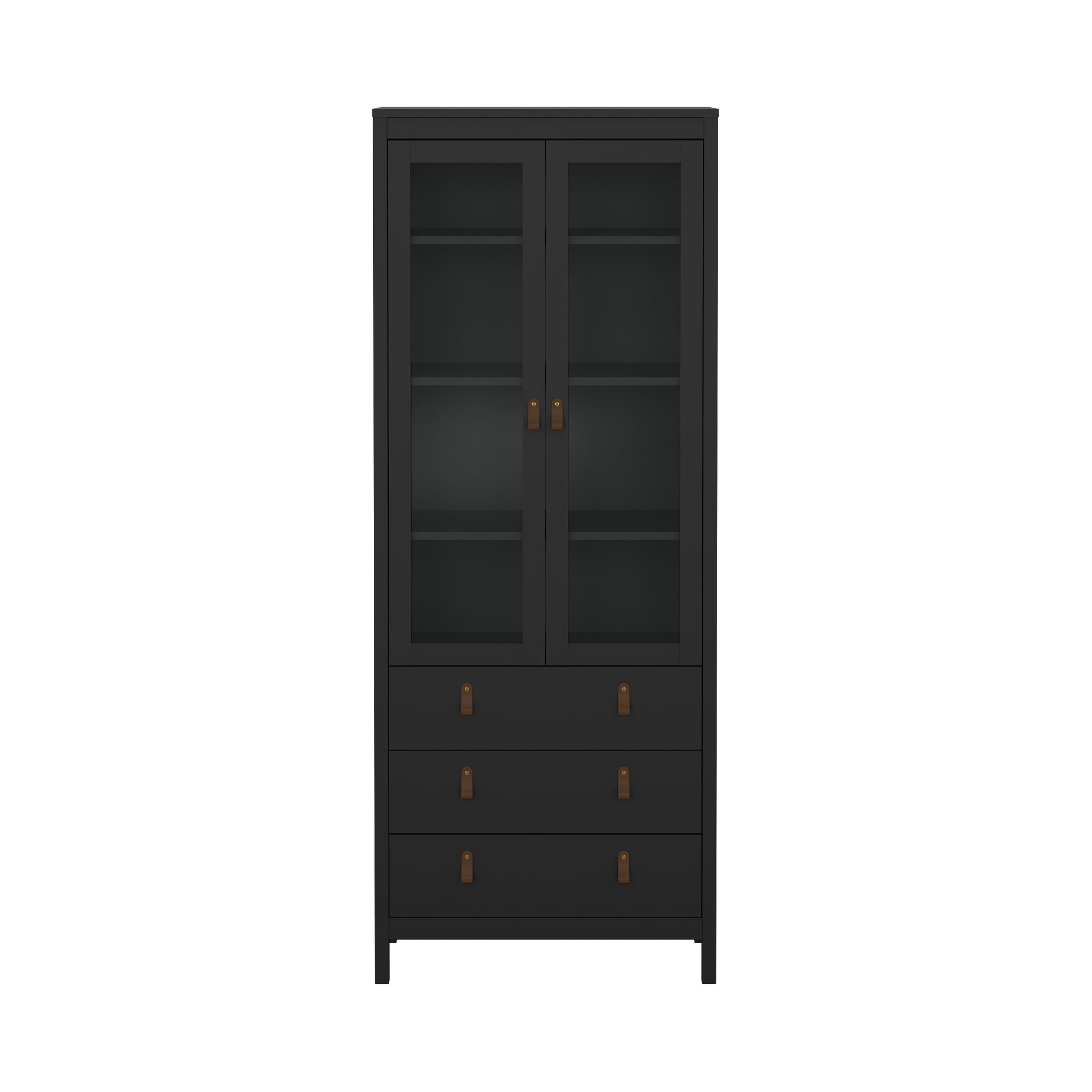 ROARO | ספריה ממלמין וזכוכית, עם מגירות ומדפים סגורים