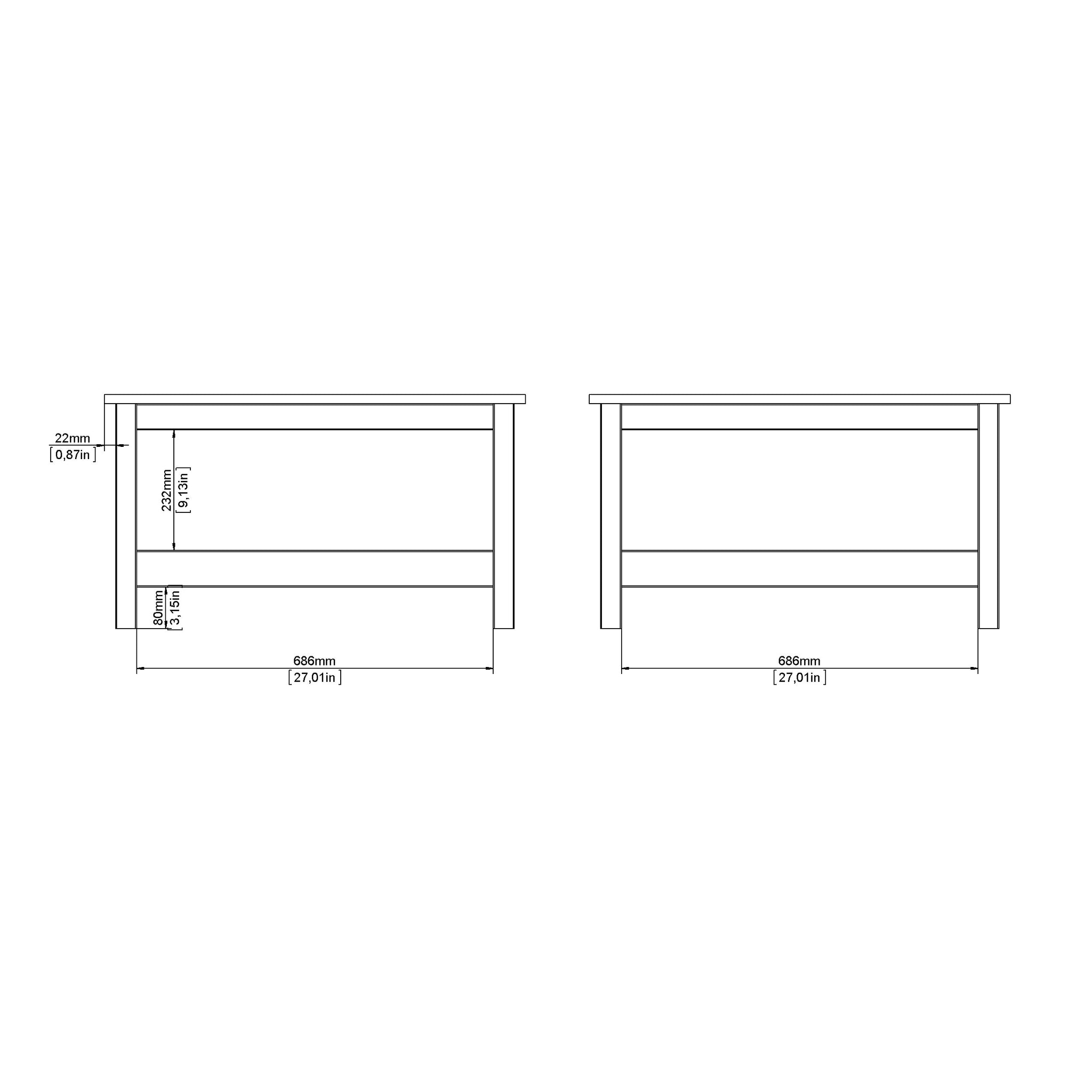 EBBER | שולחן סלון ריבועי ממלמין, 81/81 ס"מ