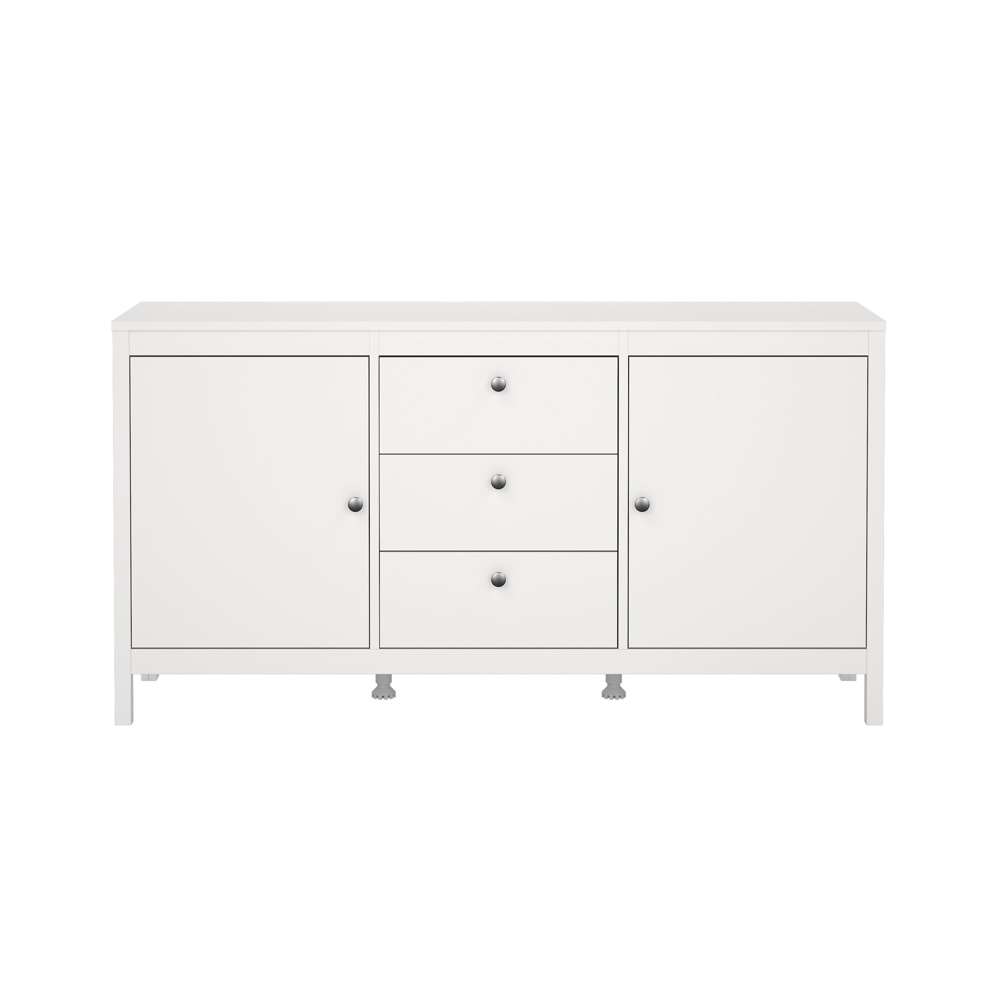 TORVER | שידת אחסון ממלמין, עם 3 מגירות ומדפים סגורים