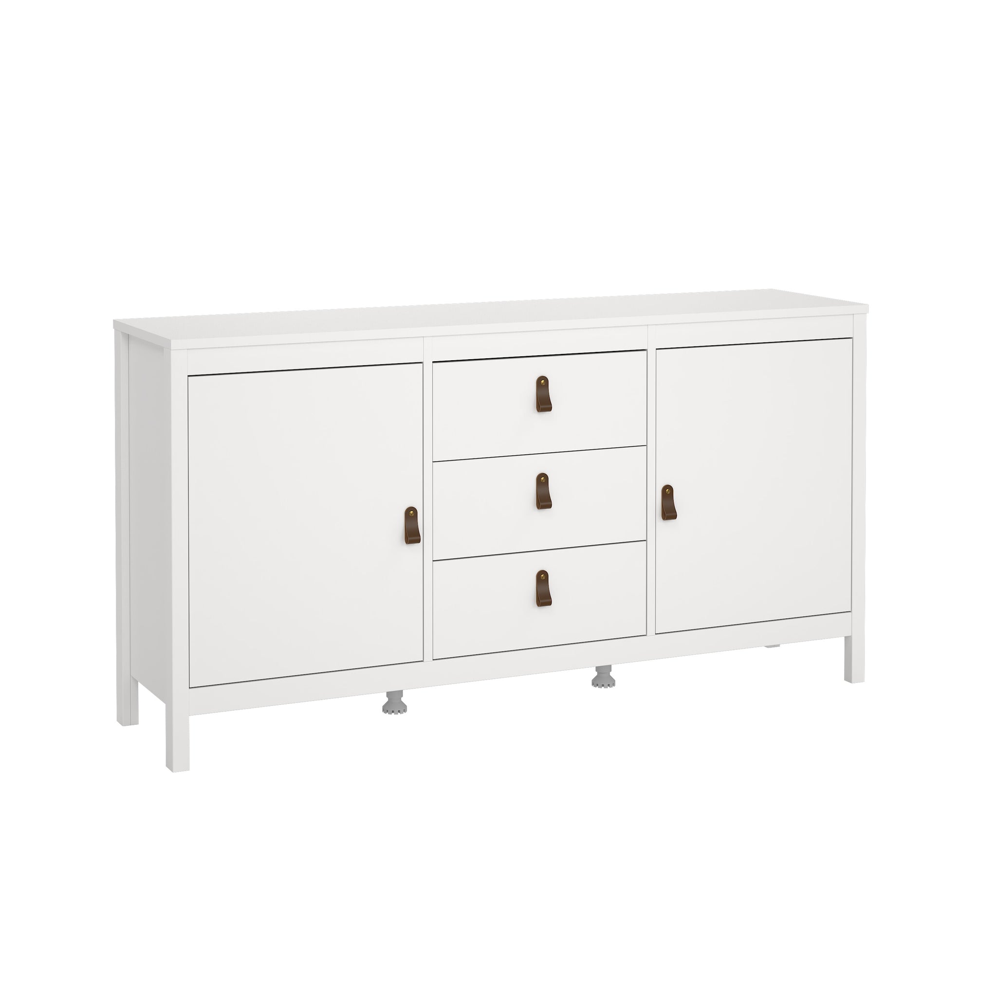 TORVER | שידת אחסון ממלמין, עם 3 מגירות ומדפים סגורים