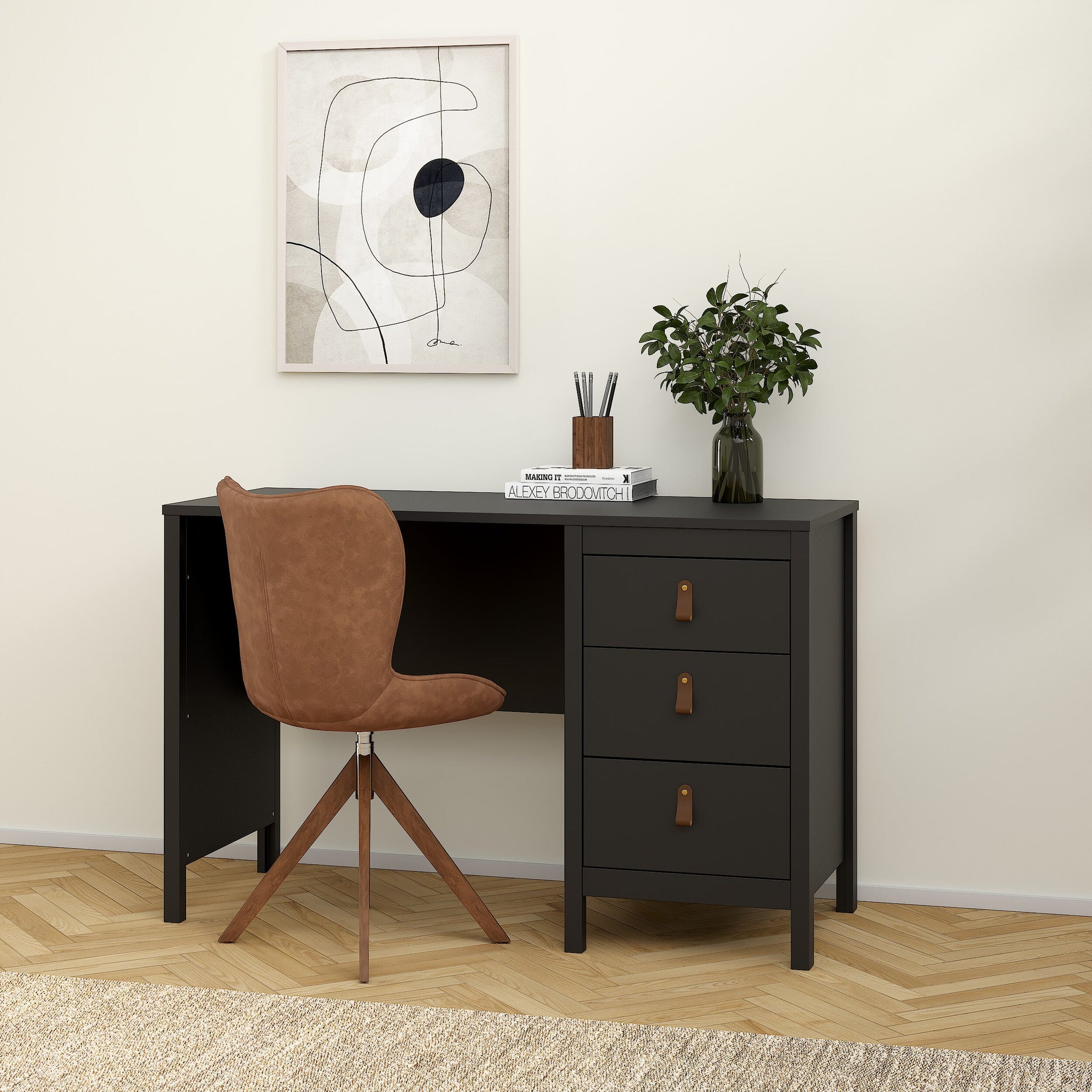 KYRA | שולחן עבודה ממלמין עם מגירות, 120 ס"מ - KUALA