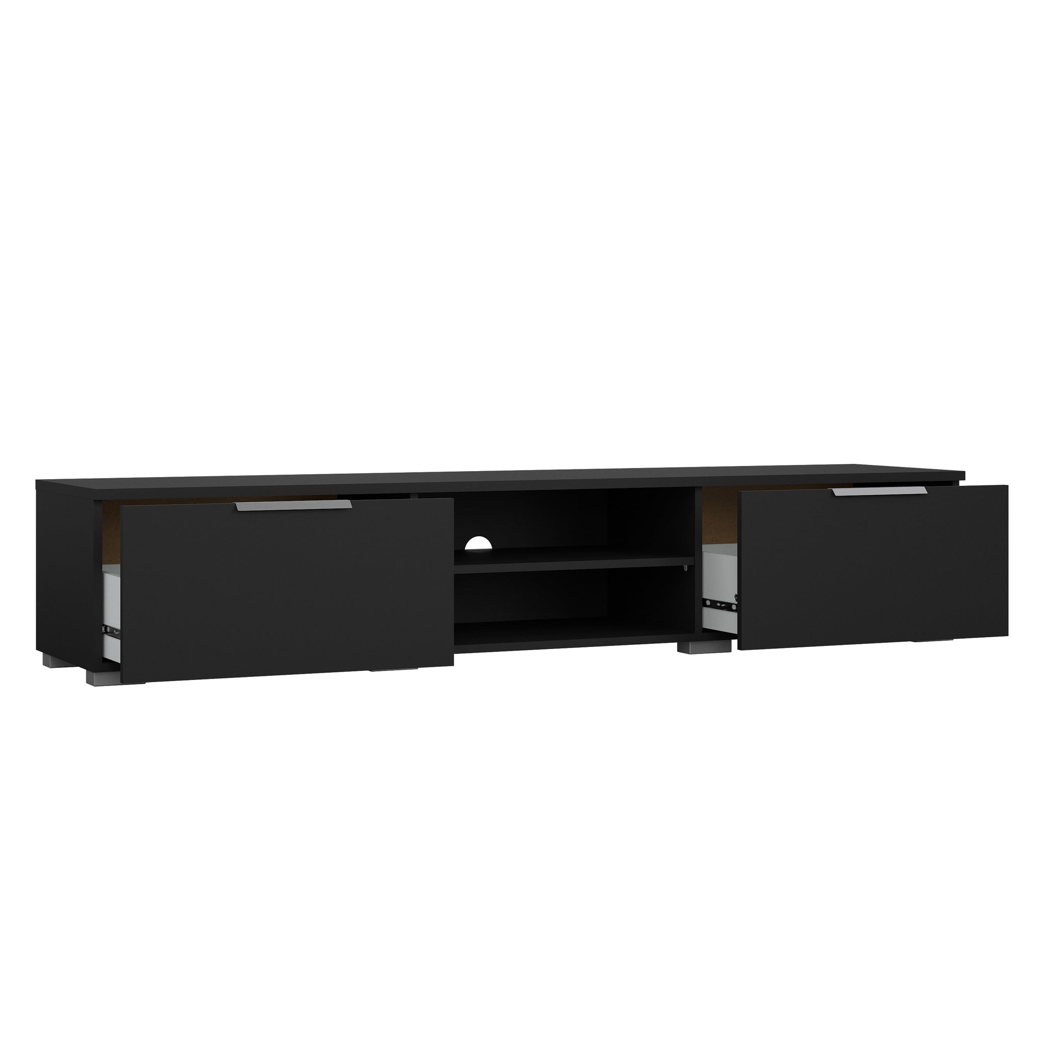 GROVEN | מזנון נורדי עם 2 מגירות ו-2 מדפים פתוחים - KUALA