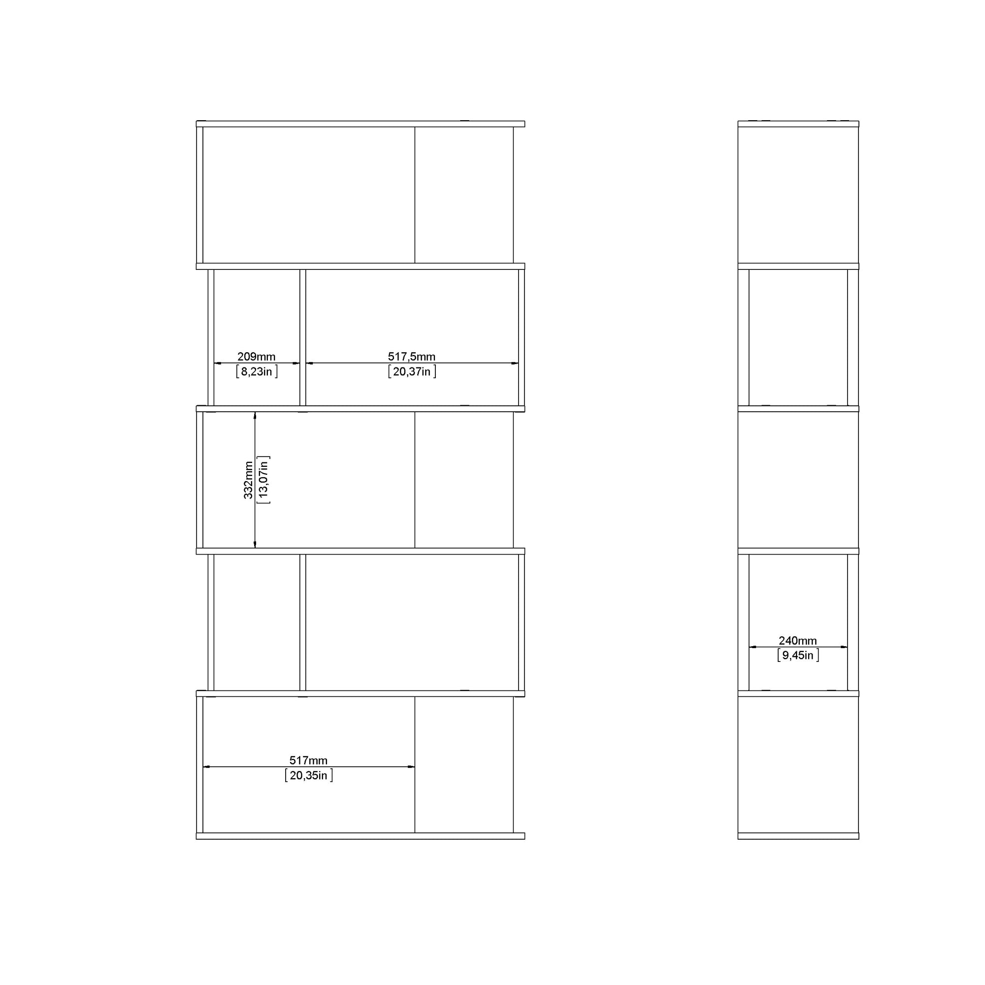 SIGVA | ספריה ממלמין, עם מדפים פתוחים