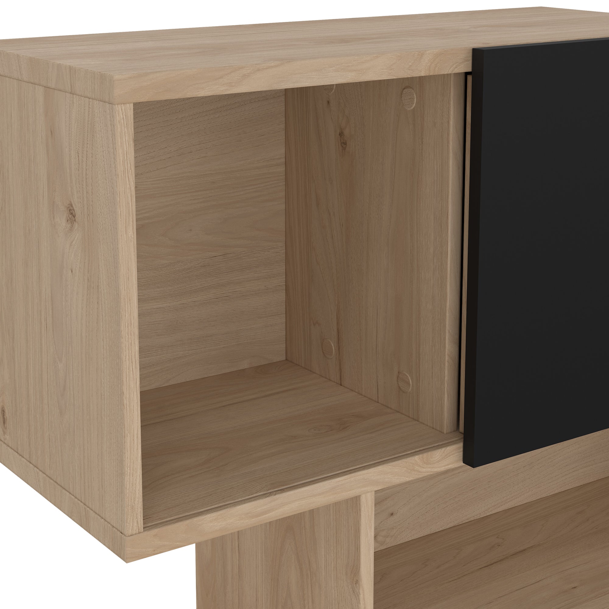 ELIOM | ספריה עם מדפים פתוחים ודלתות סלייד - KUALA