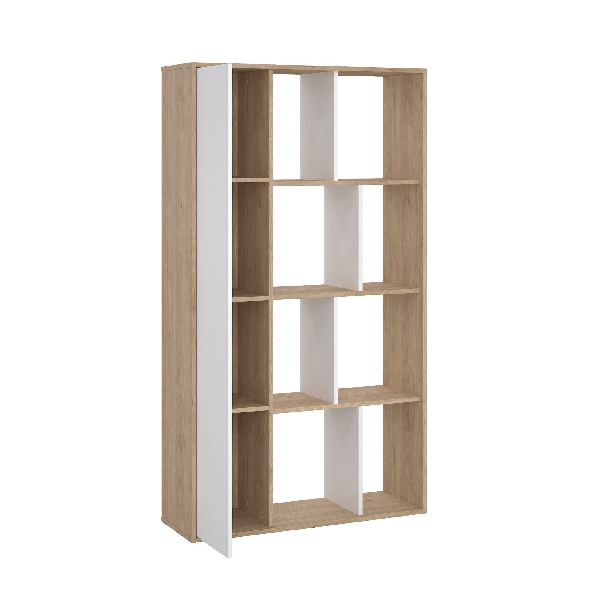 FLINTO | ספריה עם מדפים פתוחים ודלת - KUALA