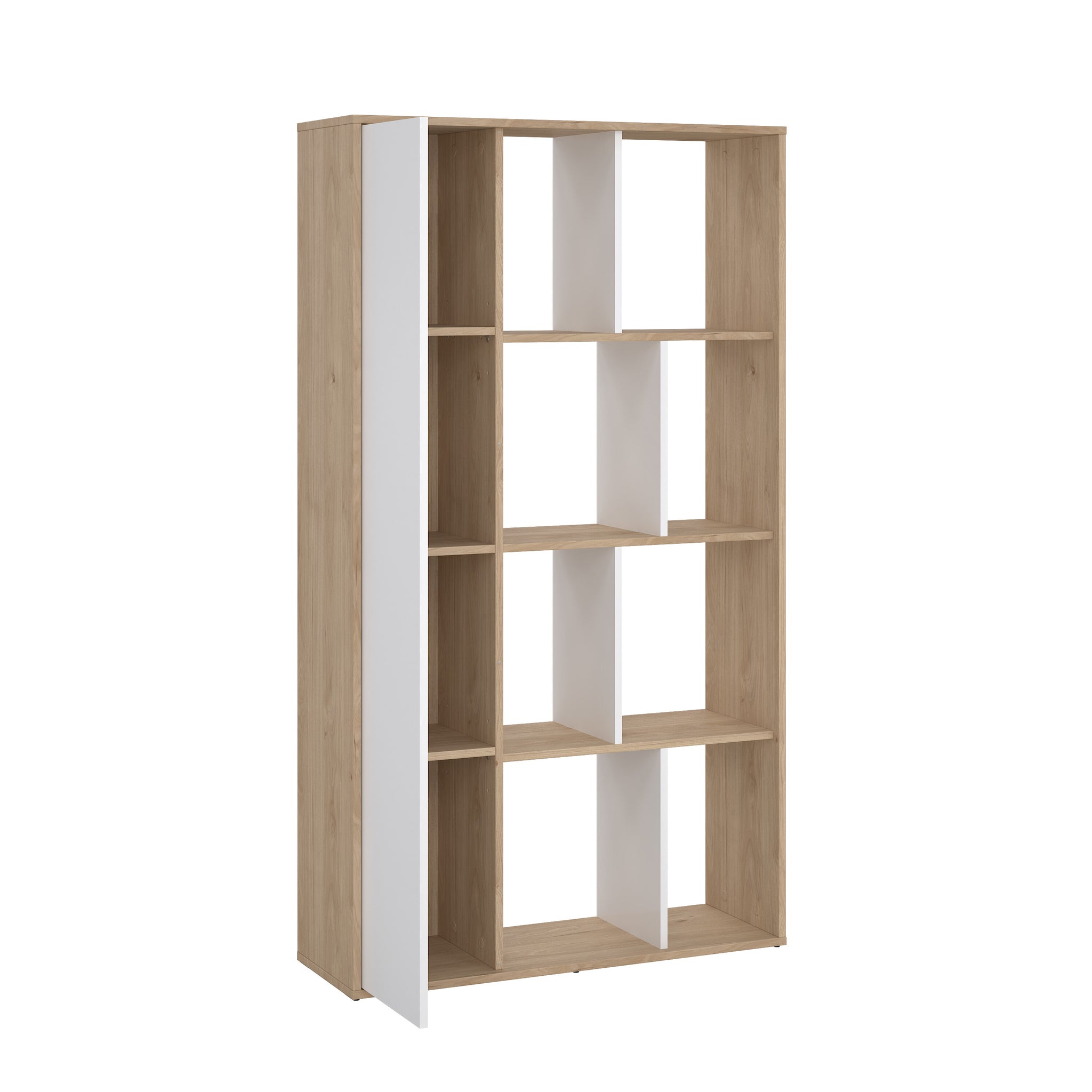 FLINTO | ספריה עם מדפים פתוחים ודלת - KUALA