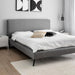 תמונה מזווית מספר 2 של המוצר TUSCANA | מיטה מעץ עם ריפוד בגוון אפור