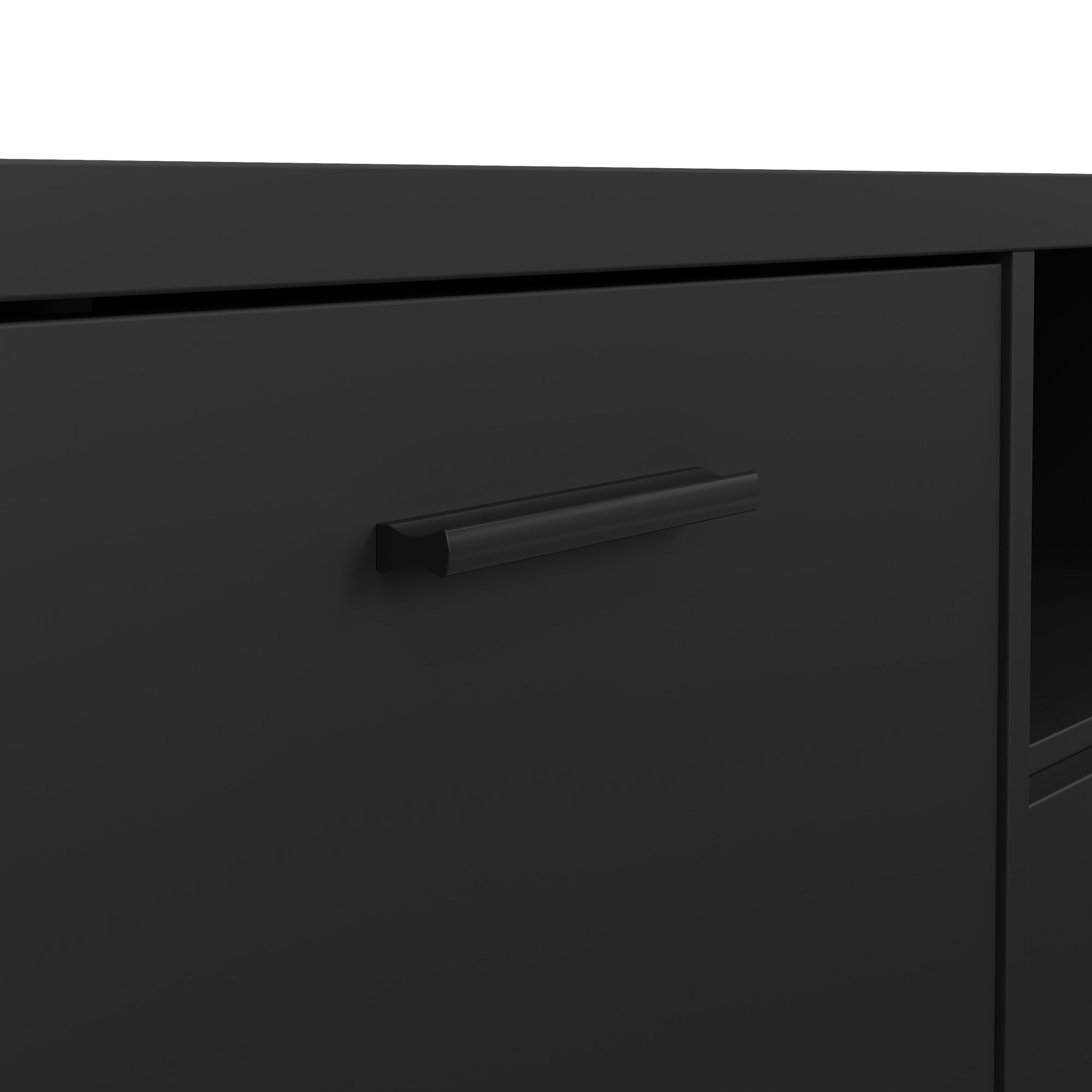 BLOMIK | מזנון נורדי ממלמין, עם מגירה, מדף פתוח ומדפים סגורים - KUALA