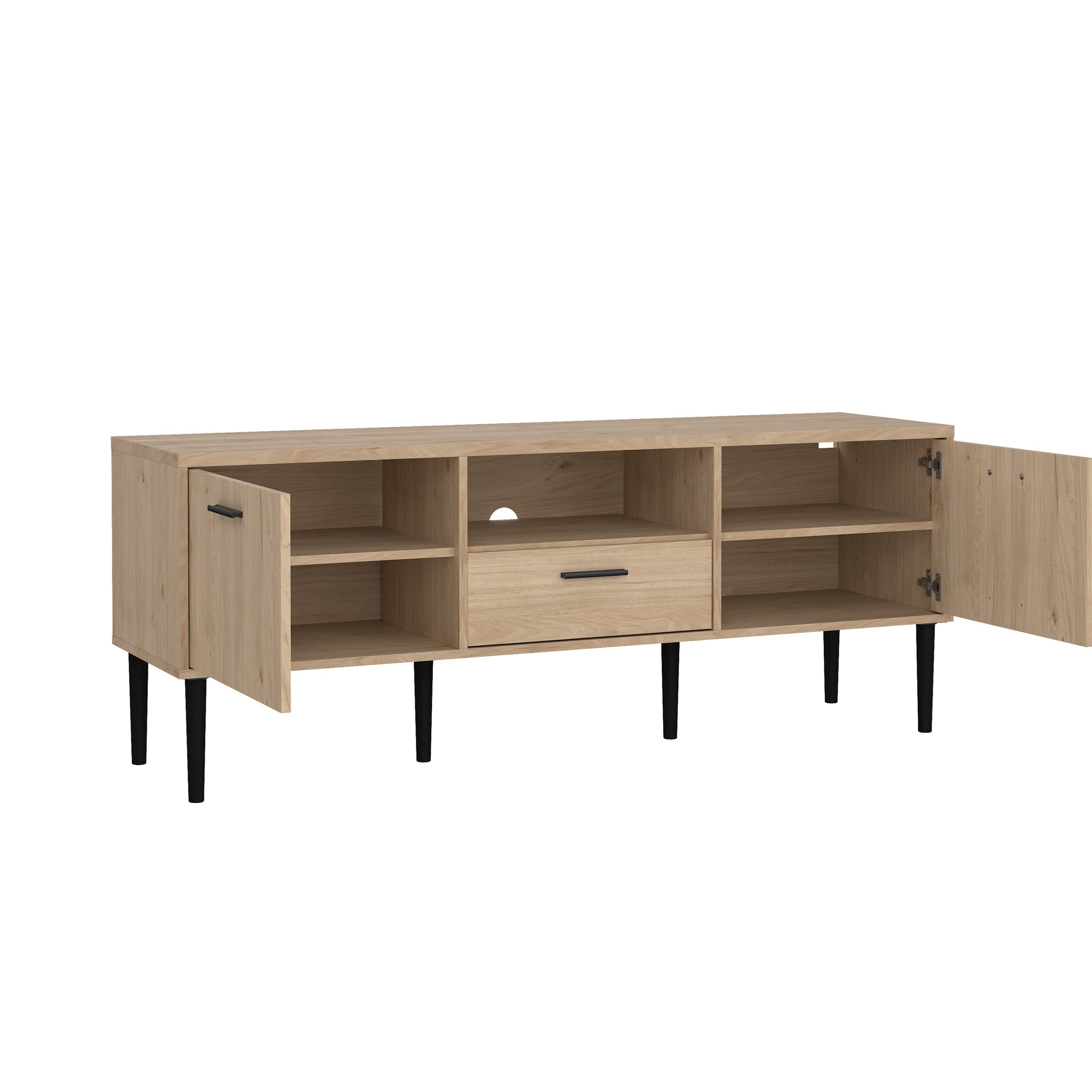 FROSTA | מזנון נורדי עם מגירה, מדף פתוח ומדפים סגורים - KUALA