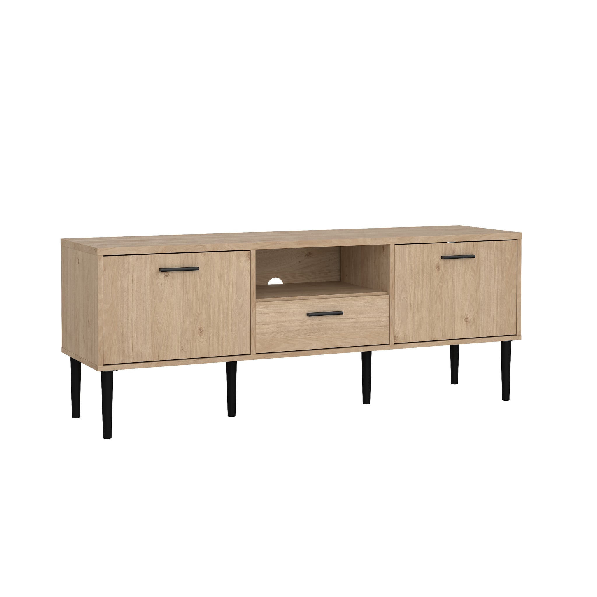 FROSTA | מזנון נורדי עם מגירה, מדף פתוח ומדפים סגורים - KUALA