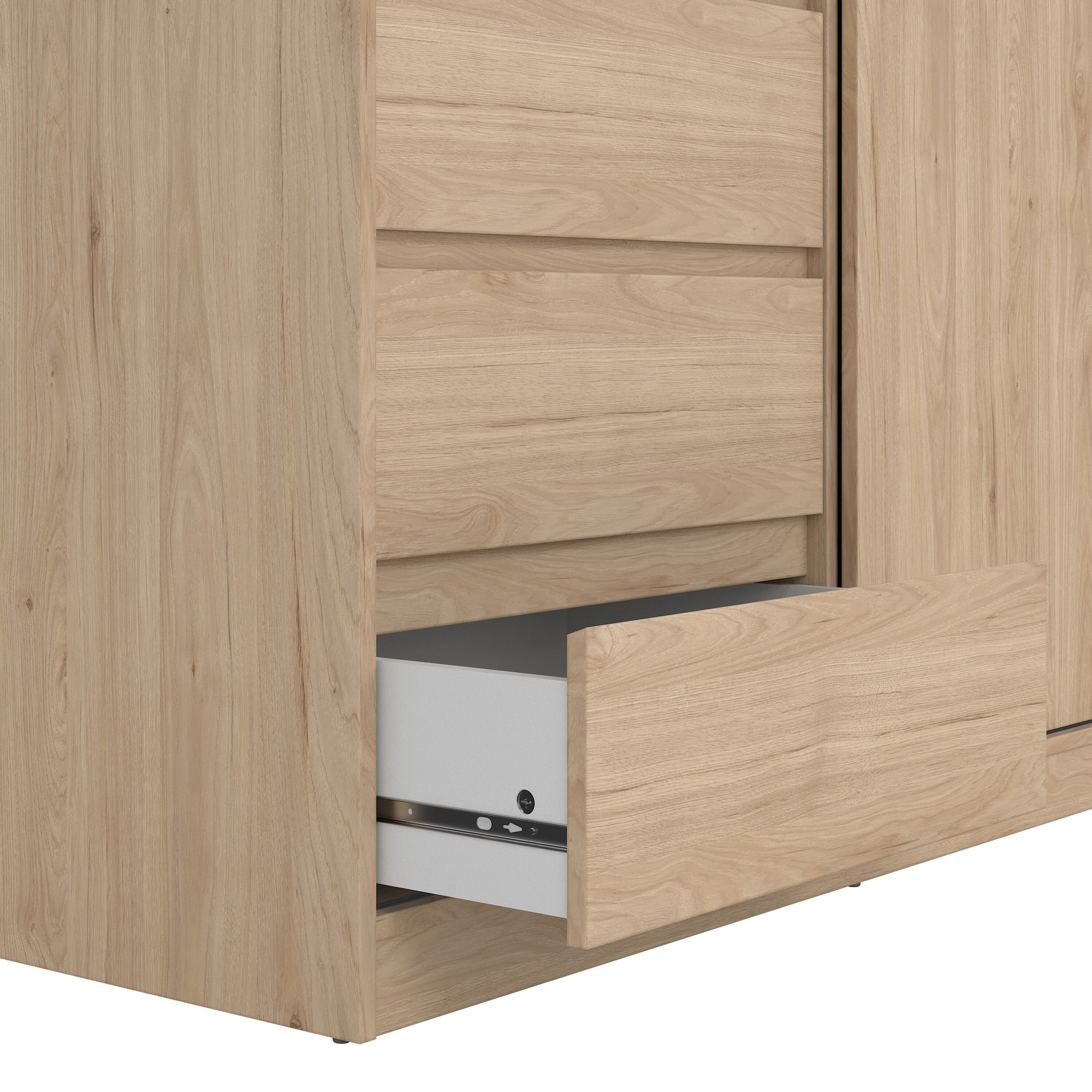 EINAR | ארון 2 דלתות ו-3 מגירות, בחיפוי מלמין