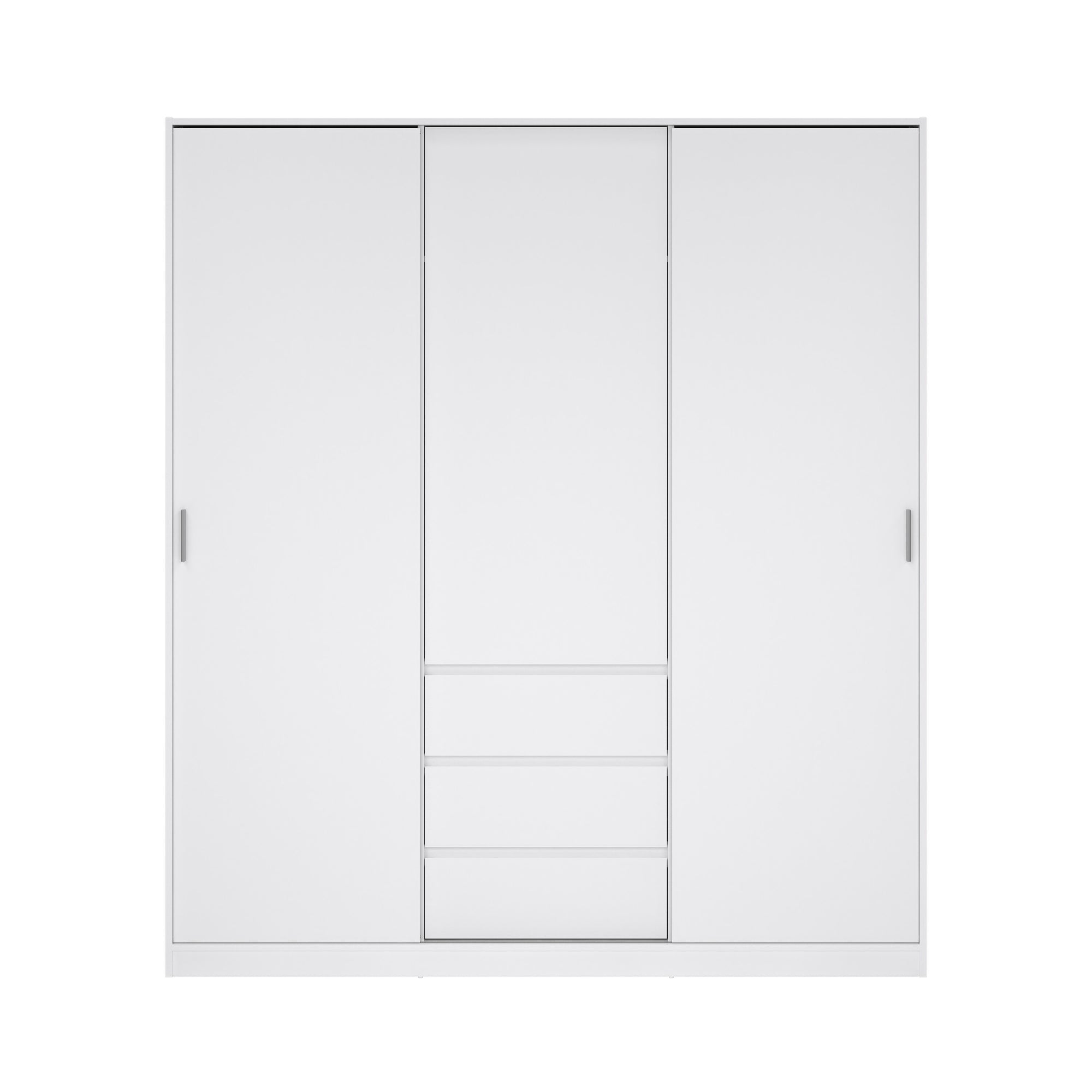 TYRHA | ארון 3 דלתות ו-3 מגירות, בחיפוי מלמין