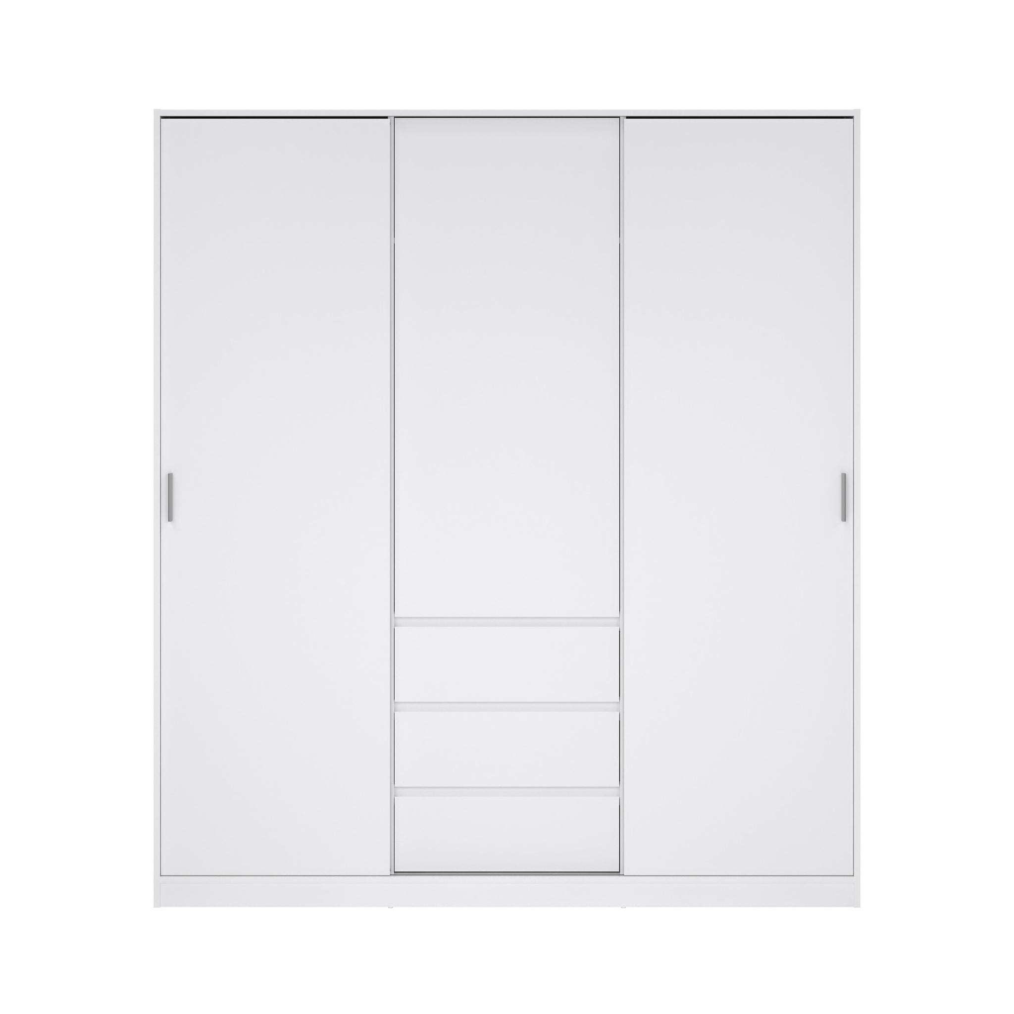 TYRHA | ארון 3 דלתות ו-3 מגירות, בחיפוי מלמין