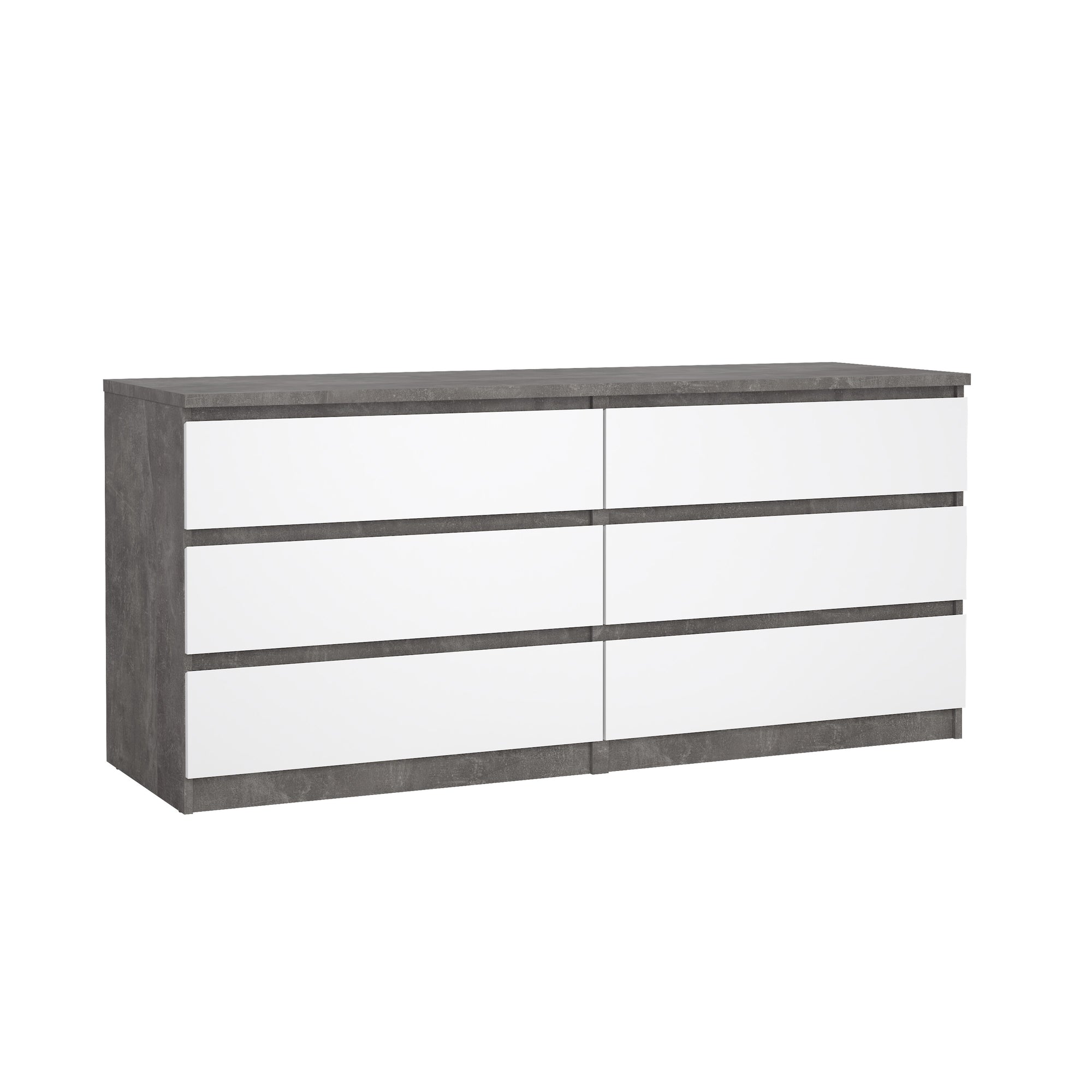 ROMID | שידת אחסון ממלמין, עם 6 מגירות