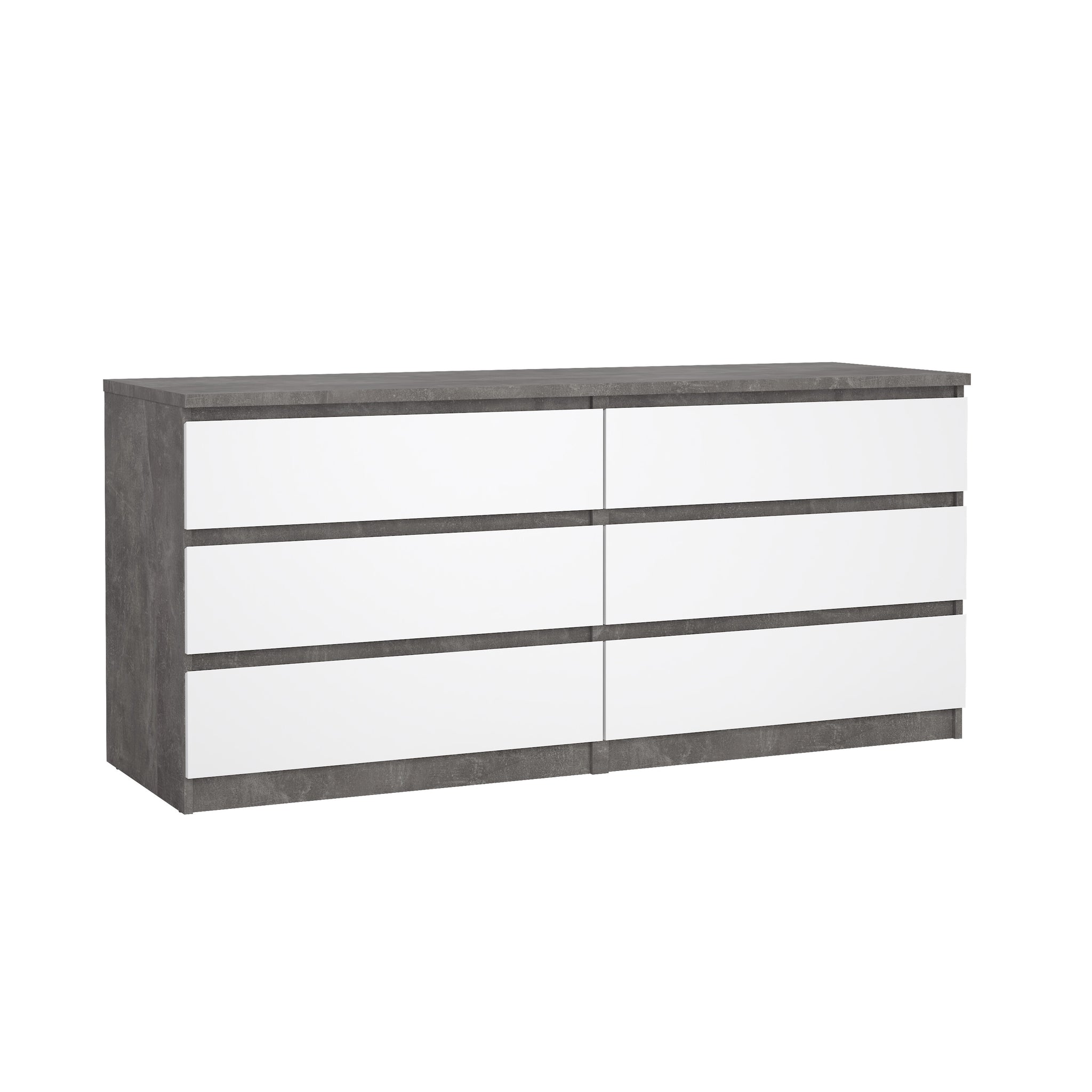 ROMID | שידת אחסון ממלמין, עם 6 מגירות