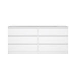 ROMID | שידת אחסון ממלמין, עם 6 מגירות