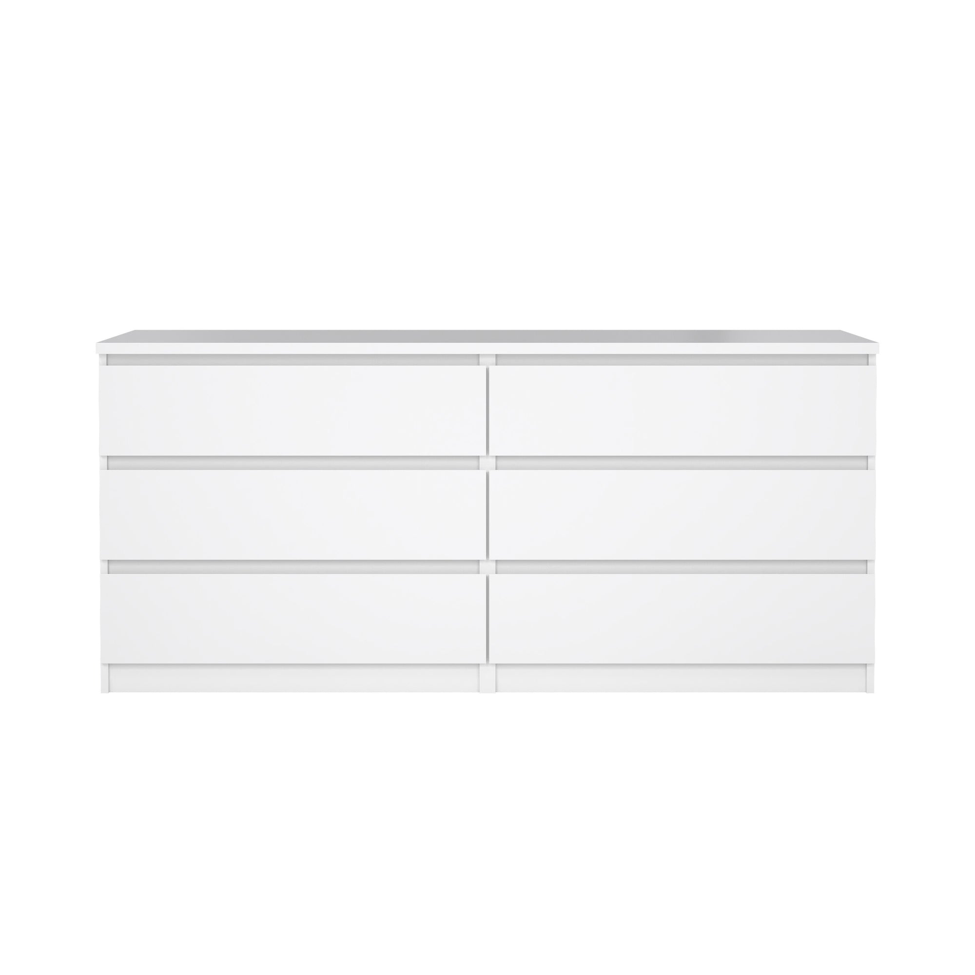 ROMID | שידת אחסון ממלמין, עם 6 מגירות