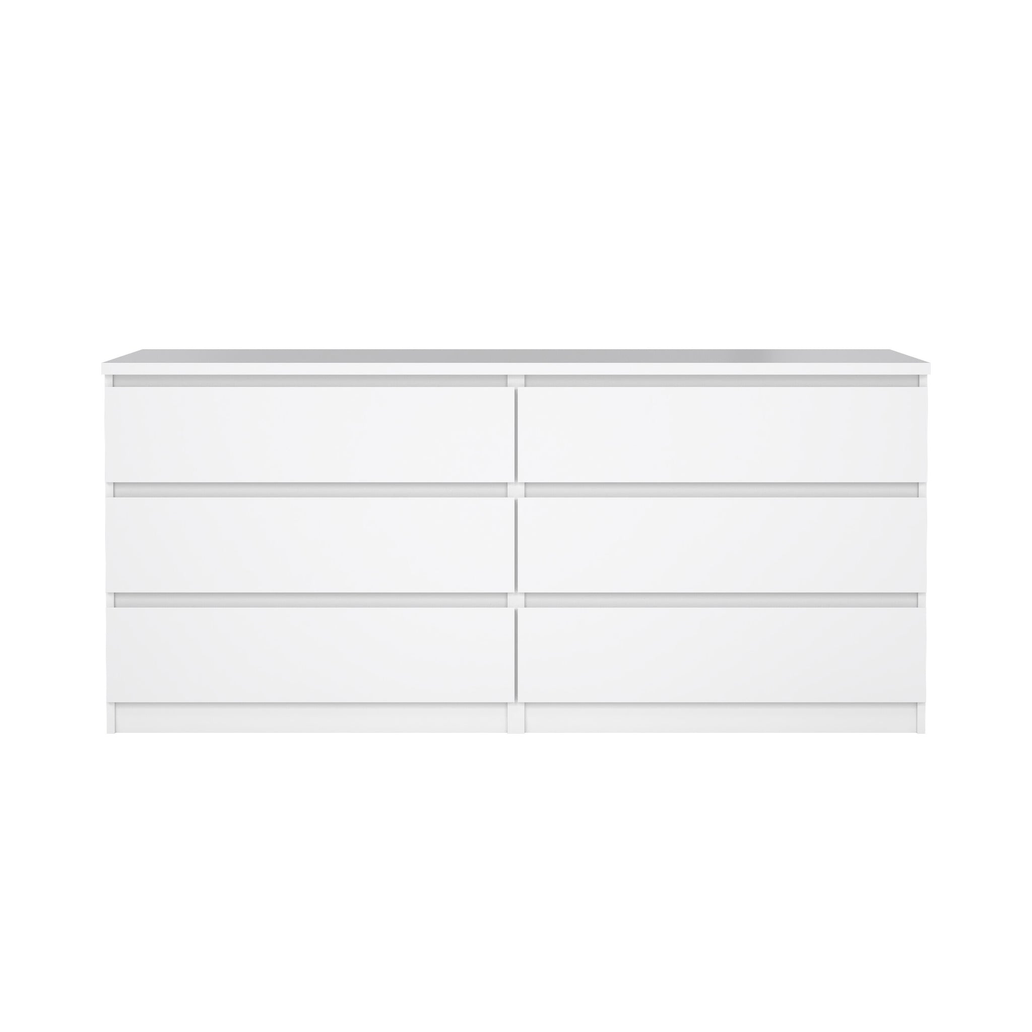 ROMID | שידת אחסון ממלמין, עם 6 מגירות