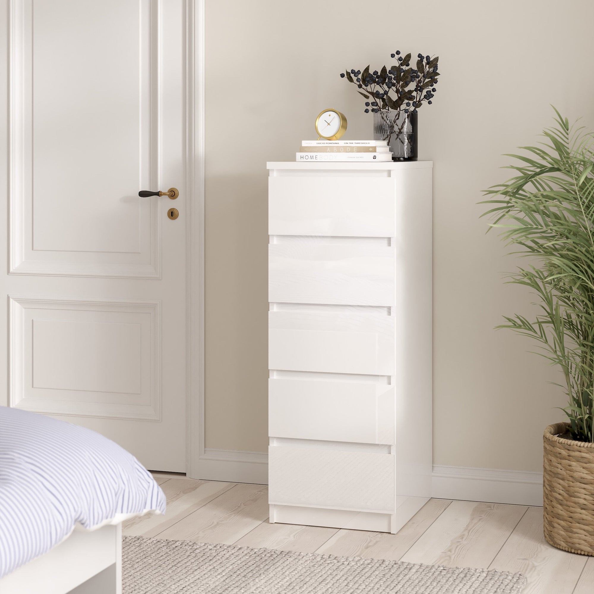 ARIVIK | שידת אחסון ממלמין, עם 5 מגירות