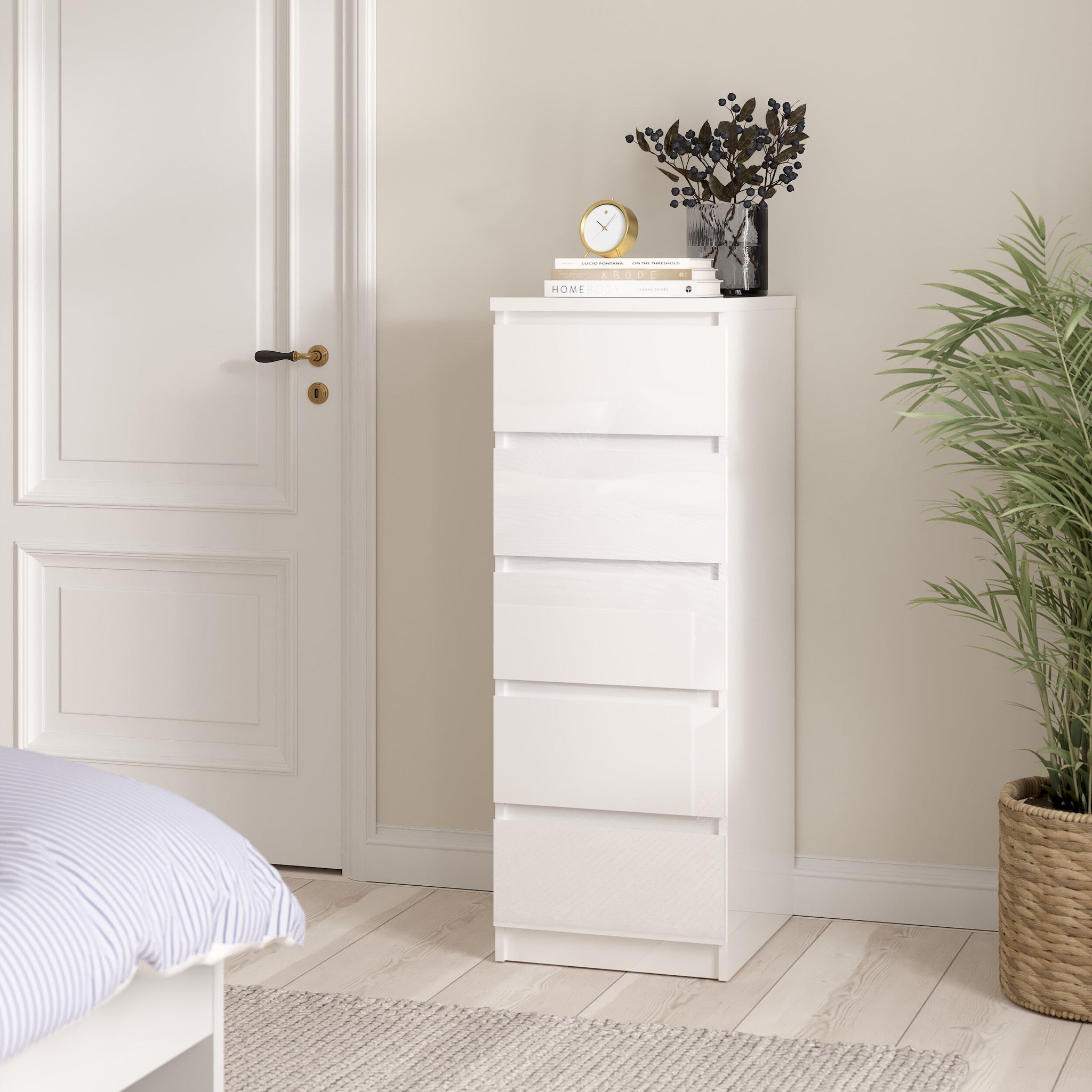 ARIVIK | שידת אחסון ממלמין, עם 5 מגירות