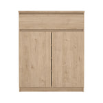 SOLVEVI | שידת אחסון ממלמין, עם מגירה ומדפים סגורים