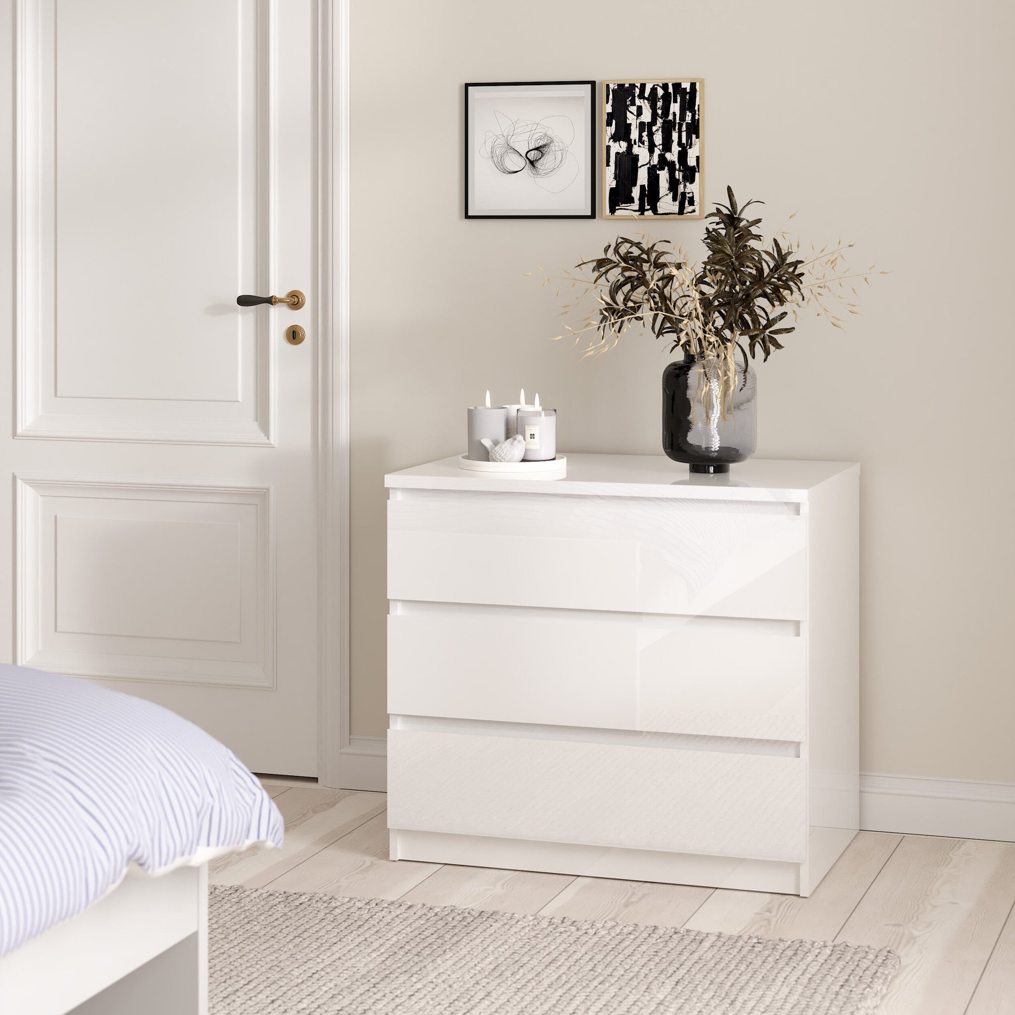 DAFIN | שידת אחסון ממלמין, עם 3 מגירות